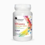 Witaminy i Minerały 100% + Żeń Szeń x 120 tabl. Aliness
