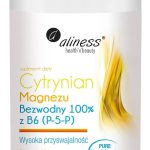 Cytrynian Magnezu Bezwodny 100% z B6 (P-5-P), proszek 250g - Aliness
